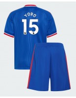Manchester United Leny Yoro #15 Vieraspaita Lasten 2026-27 Lyhythihainen (+ shortsit)
